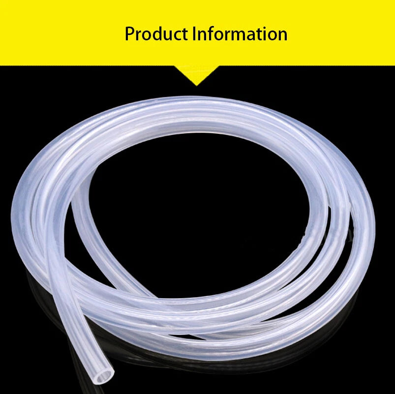 Transparent Silicone Hose | Vacuum Tube & Beer Line Soft Rubber Pipe 0.8–19mm ID