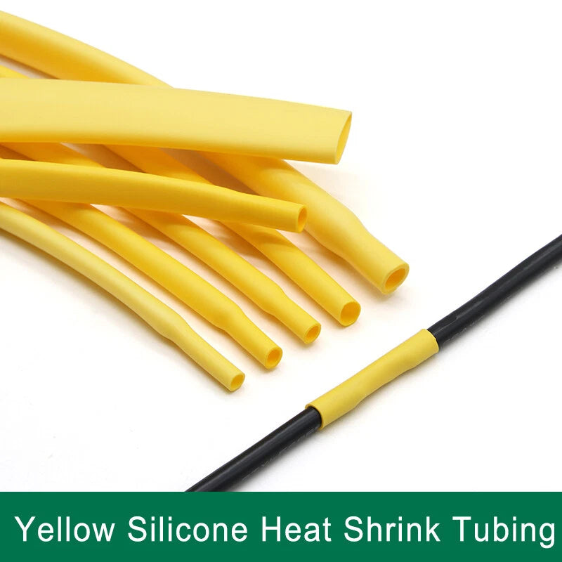 Silicone Rubber Heat Shrink Tubing — Flexible Heatshrink Tube, φ0.8mm–φ40mm, 6 Colors