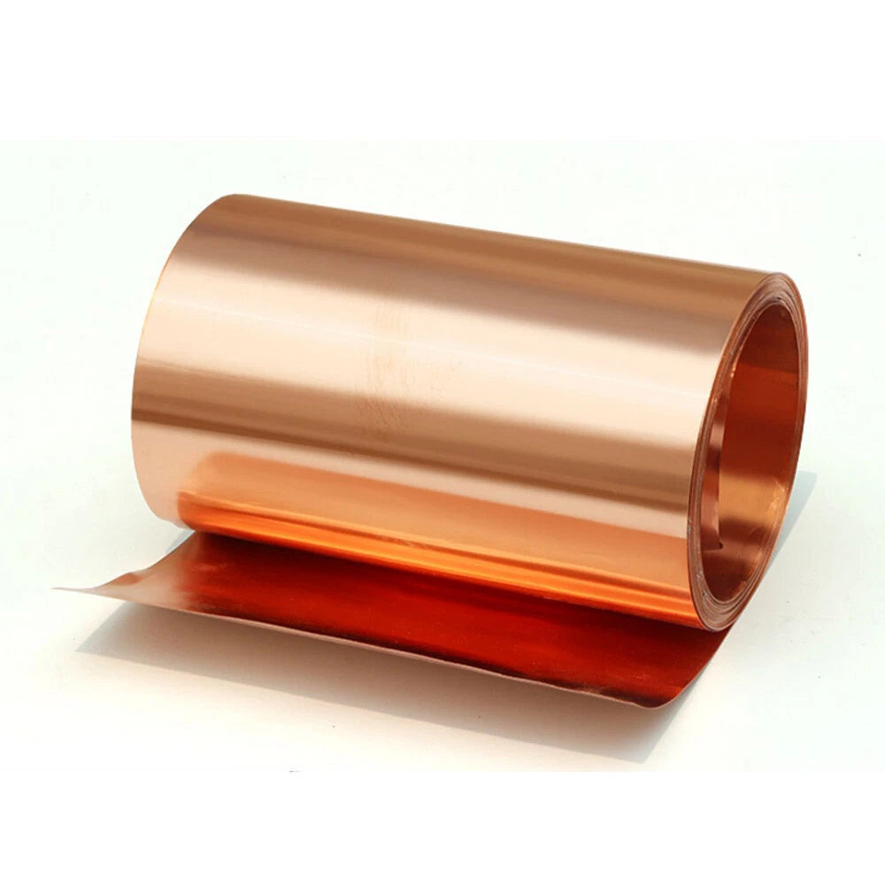 99.9% Pure Copper Cu Thin Metal Sheet Roll Foil Plate Strip T2 Thick 0.01mm-1mm