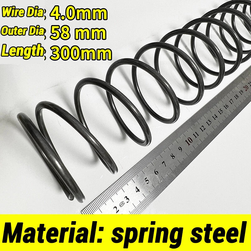 Compression Spring 4-5mm Wire dia 40-80mm Diameter & 300mm Length Pressure Small