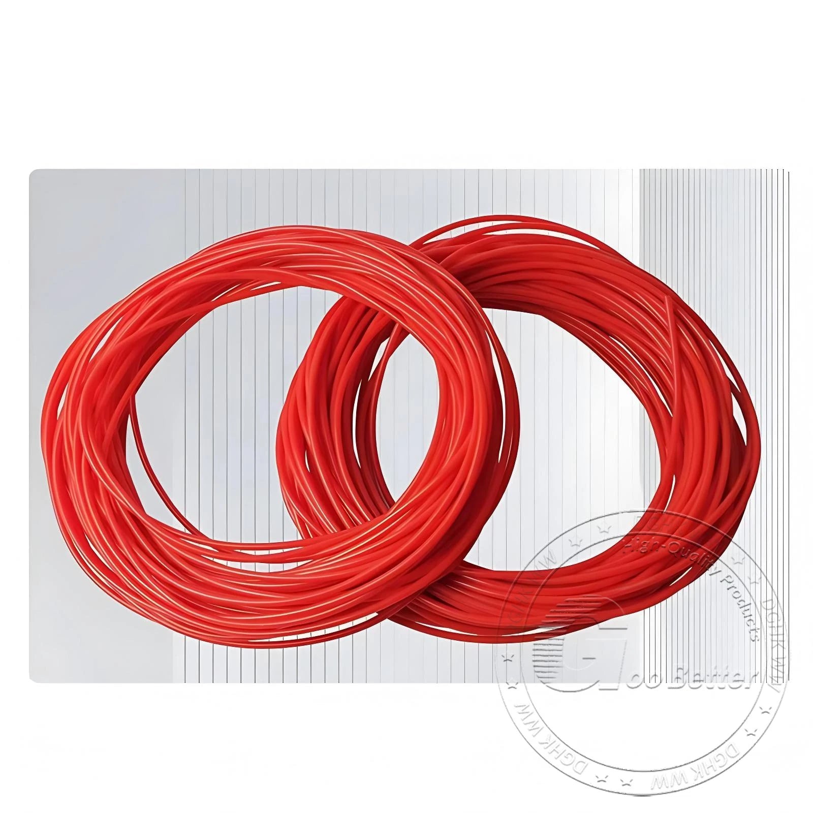 Red Food Grade Silicone Capillary Tube — ID 0.3mm to 4mm, 10 Meter