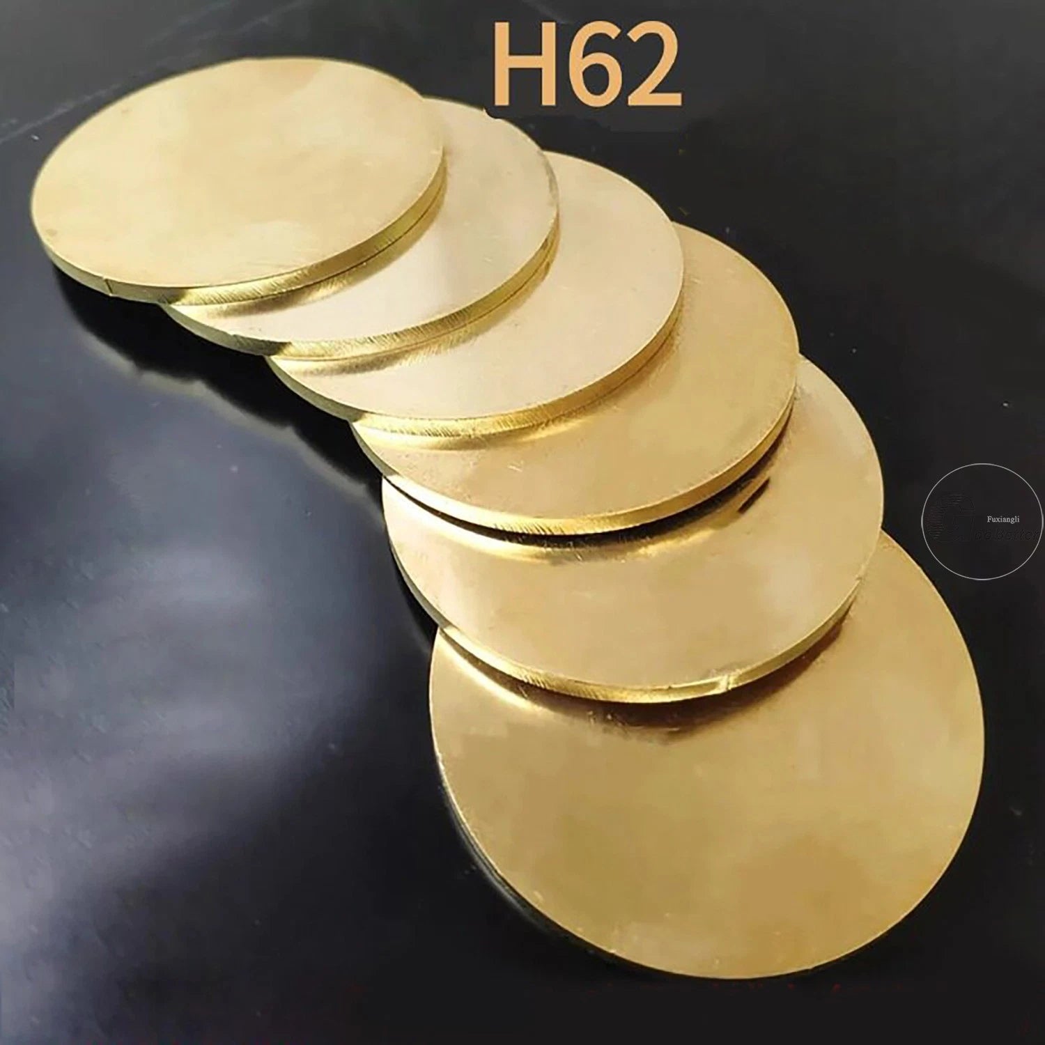 H62 Brass Solids Discs Blanks Metal Round Sheets OD10mm to 200mm Thick 5mm 6mm