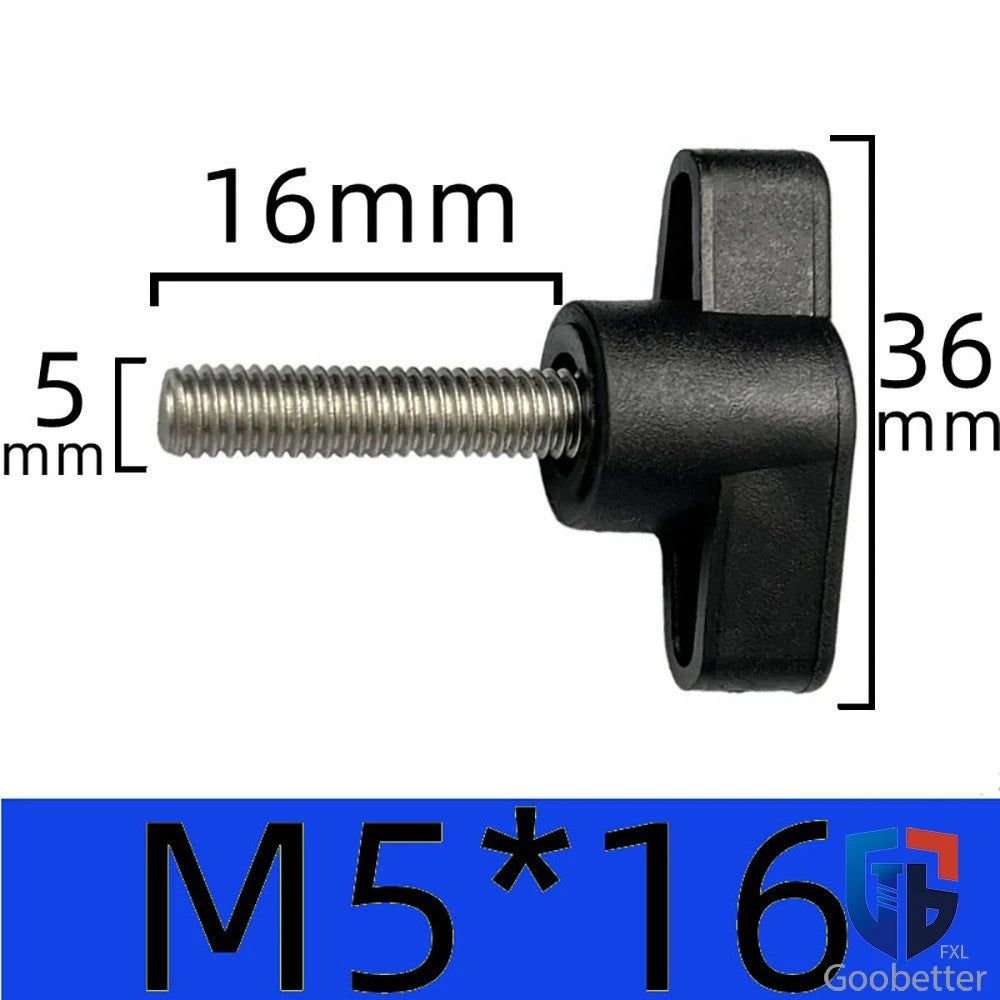 Male Wing Knob Bolt M5 M6 M8 Clamping Thumb Nut Z-handles Screws Stainless Steel