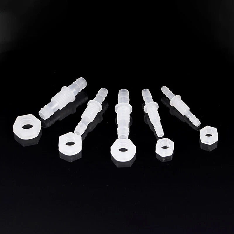 Plastic Barbed Bulkhead Fitting with Male Thread — Hose Tail Pipe Connector