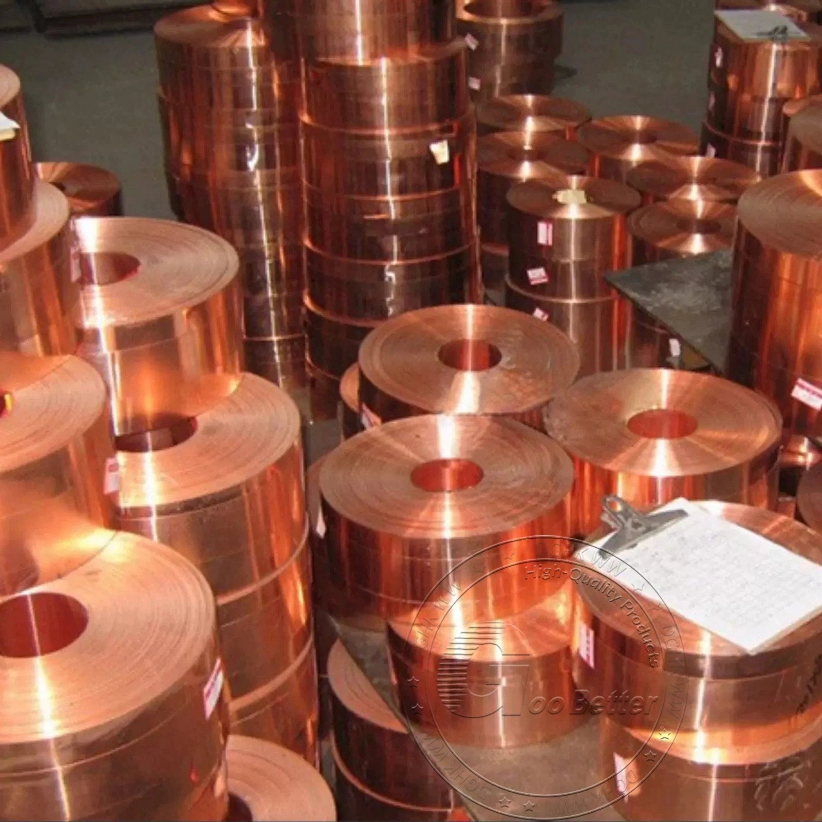 Copper Sheet Strip 0.2mm-2mm Widths Flexible Pure Copper C101 5mm-100mm Width