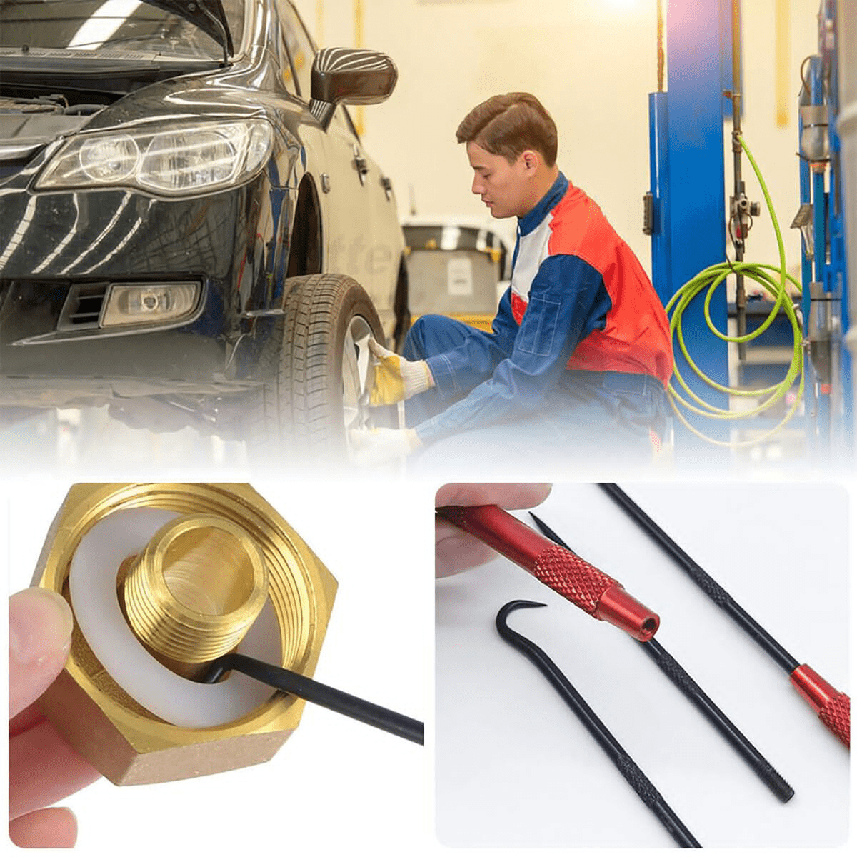 2x Assembly Hook O - Ring Tool Set O - Ring Needle Hook For Sealing Ring Automotive Assembly - HomeDIYer