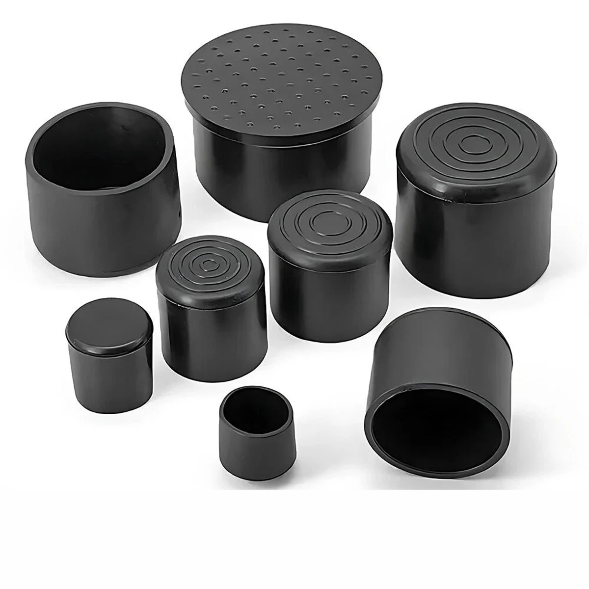 Rubber Chair Ferrules AntiScratch Floor Protector Table Feet Leg Cap End Black