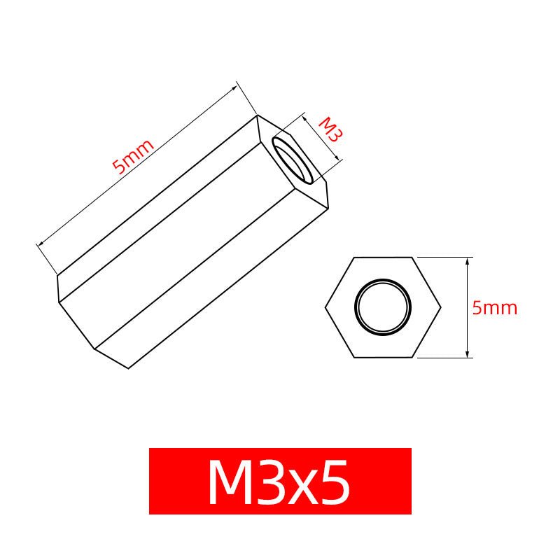 Carbon Steel Galvanized Double Pass Hexagonal Post Nut Support Isolation Post M4 - M24 - HomeDIYer