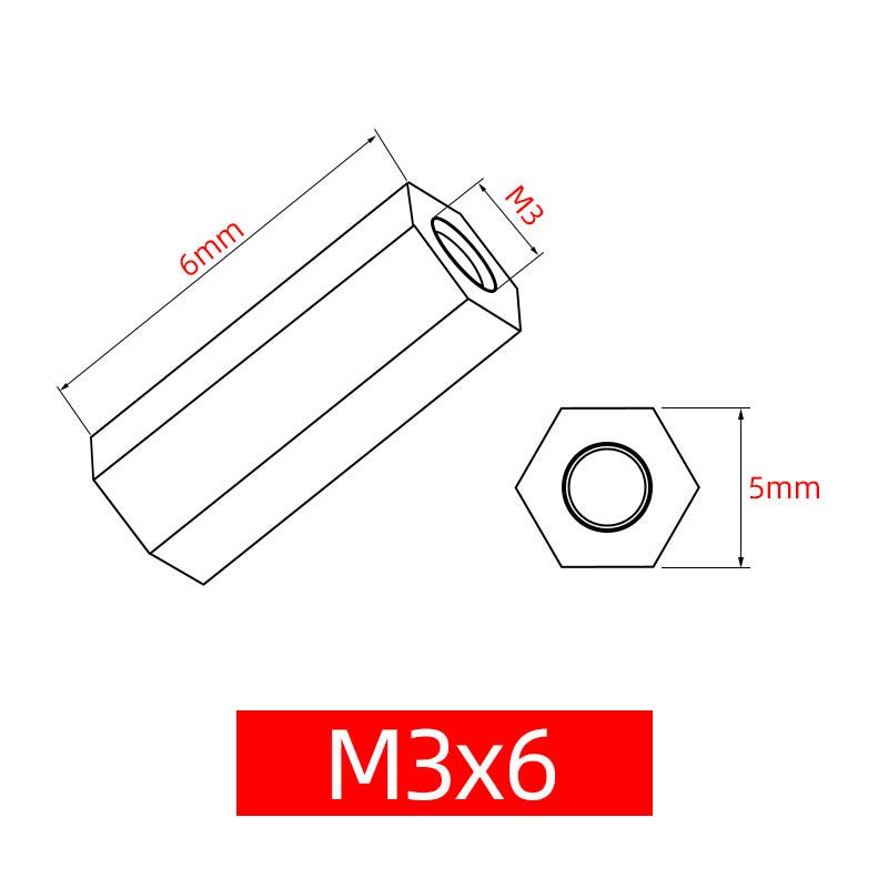 Carbon Steel Galvanized Double Pass Hexagonal Post Nut Support Isolation Post M4 - M24 - HomeDIYer