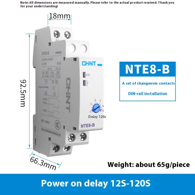 NTE8 - A/B Time Delay Relays Power - on/Power - off Time Delay Relays 24V DC 220V AC - HomeDIYer