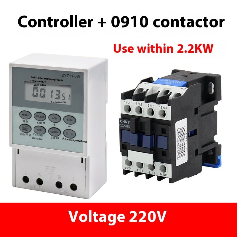 ZYT11 - JW Controller Contactor 2.2KW~25KW Power Supply Timing Switch Timing Controller 220V Controller - HomeDIYer