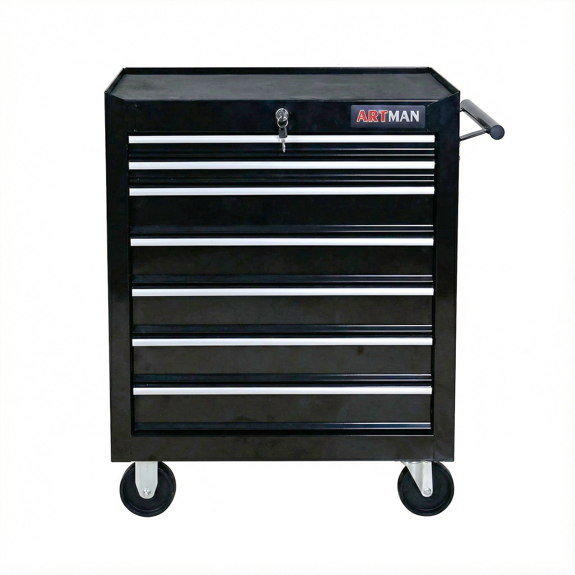 7-Drawer Multifunctional Tool Cart with Wheels – Red (ARTMAN)