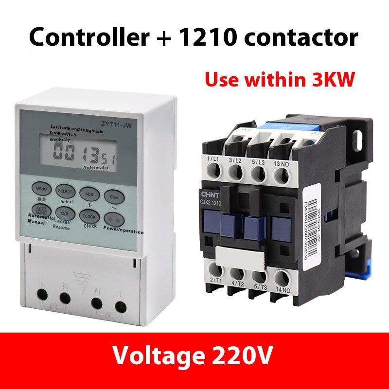 ZYT11 - JW Controller Contactor 2.2KW~25KW Power Supply Timing Switch Timing Controller 220V Controller - HomeDIYer