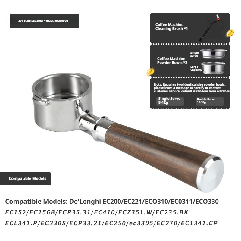 51mm Bottomless Portafilter for De'Longhi