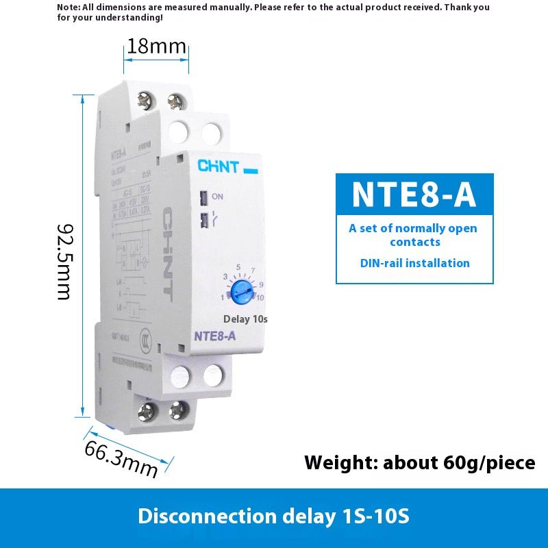 NTE8 - A/B Time Delay Relays Power - on/Power - off Time Delay Relays 24V DC 220V AC - HomeDIYer