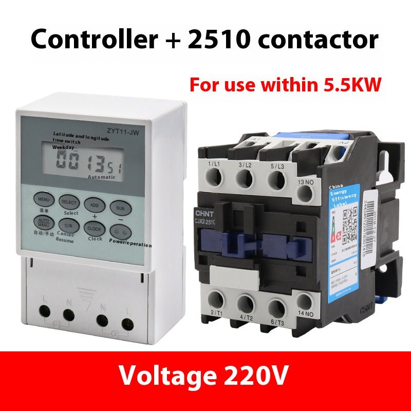 ZYT11 - JW Controller Contactor 2.2KW~25KW Power Supply Timing Switch Timing Controller 220V Controller - HomeDIYer