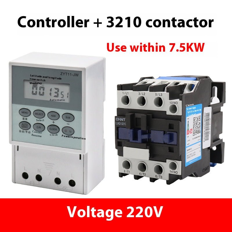 ZYT11 - JW Controller Contactor 2.2KW~25KW Power Supply Timing Switch Timing Controller 220V Controller - HomeDIYer