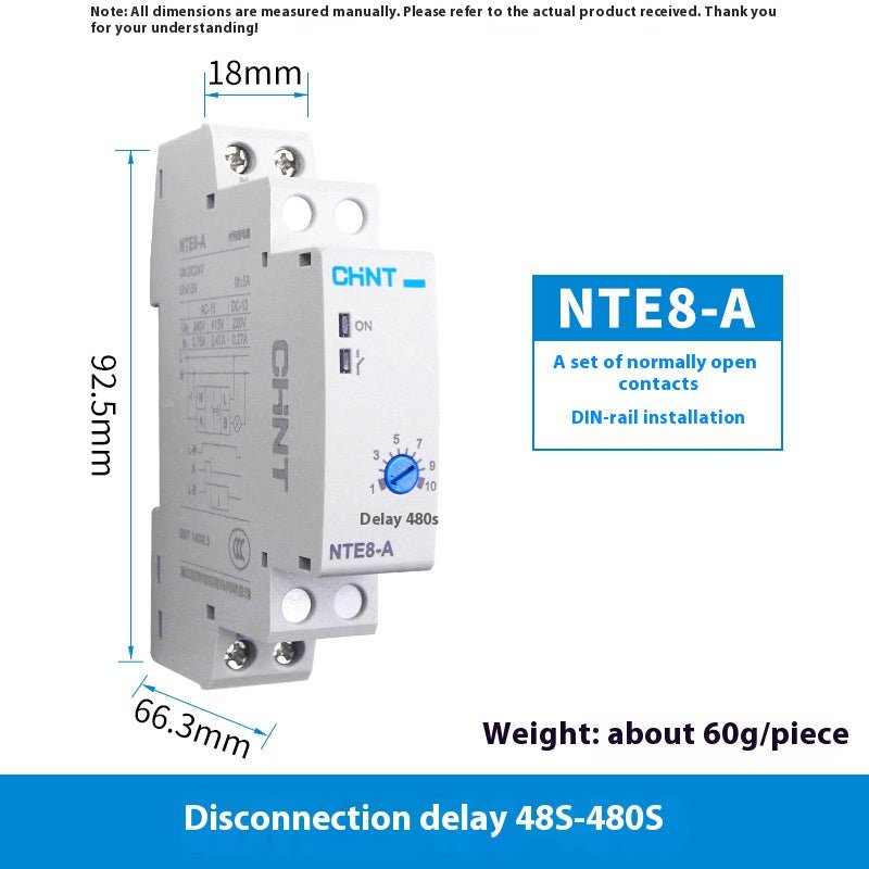 NTE8 - A/B Time Delay Relays Power - on/Power - off Time Delay Relays 24V DC 220V AC - HomeDIYer