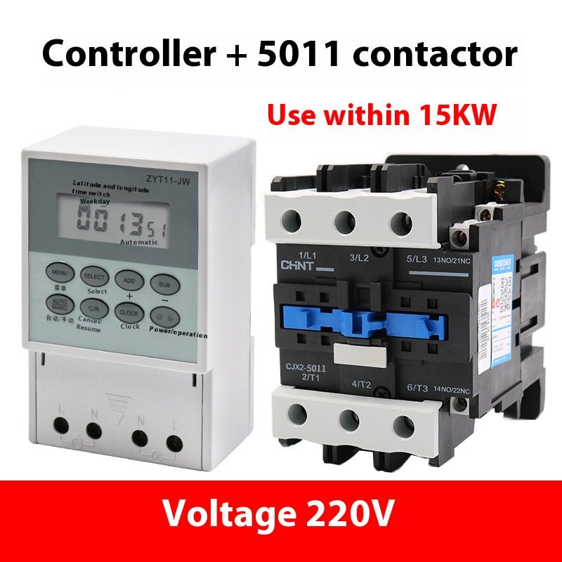 ZYT11 - JW Controller Contactor 2.2KW~25KW Power Supply Timing Switch Timing Controller 220V Controller - HomeDIYer