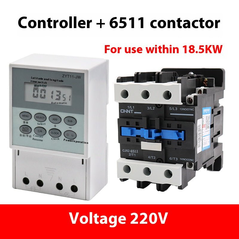 ZYT11 - JW Controller Contactor 2.2KW~25KW Power Supply Timing Switch Timing Controller 220V Controller - HomeDIYer