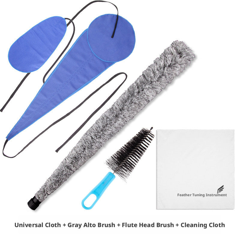 Saxophone Tube Brush Kit – Absorbent Cotton Cleaning Rod for Alto, Tenor & Soprano with Optional Wipe Cloth