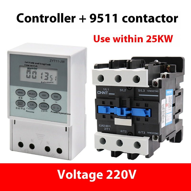 ZYT11 - JW Controller Contactor 2.2KW~25KW Power Supply Timing Switch Timing Controller 220V Controller - HomeDIYer