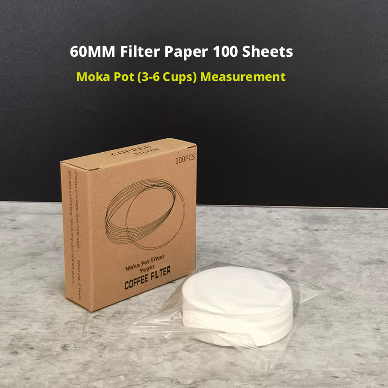 58mm Round Coffee Filter Paper – Universal Fit for Espresso Portafilter & Moka Pot