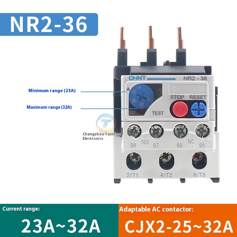 NR2 - 25 NR2 - 36 NR2 - 93 0.1 - 93A Thermal overload Relay - HomeDIYer