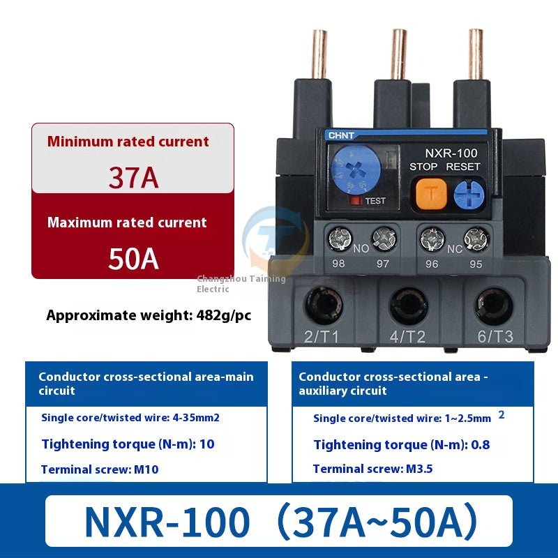 NXR - 25 Thermal Overload Relay 0.63 - 100 amp Overload Protection 3 Phase Motor Protector - HomeDIYer