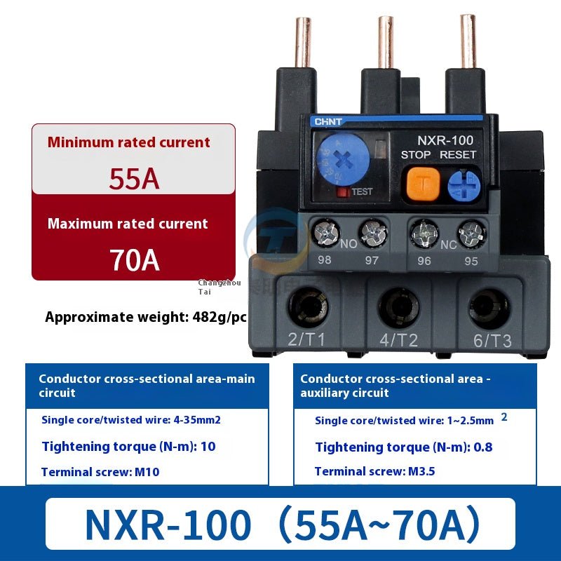 NXR - 25 Thermal Overload Relay 0.63 - 100 amp Overload Protection 3 Phase Motor Protector - HomeDIYer