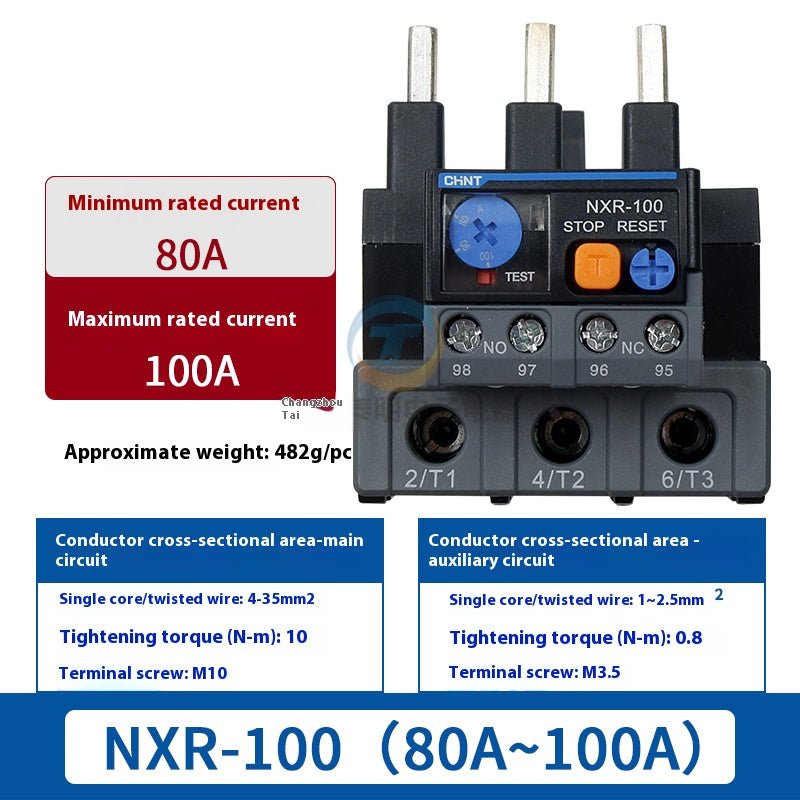NXR - 25 Thermal Overload Relay 0.63 - 100 amp Overload Protection 3 Phase Motor Protector - HomeDIYer