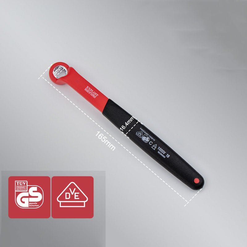 Insulated Electrician VDE Offset Ring Spanner Wrenches 8 - 24mm - HomeDIYer