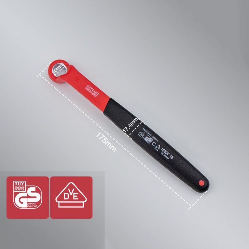 Insulated Electrician VDE Offset Ring Spanner Wrenches 8 - 24mm - HomeDIYer