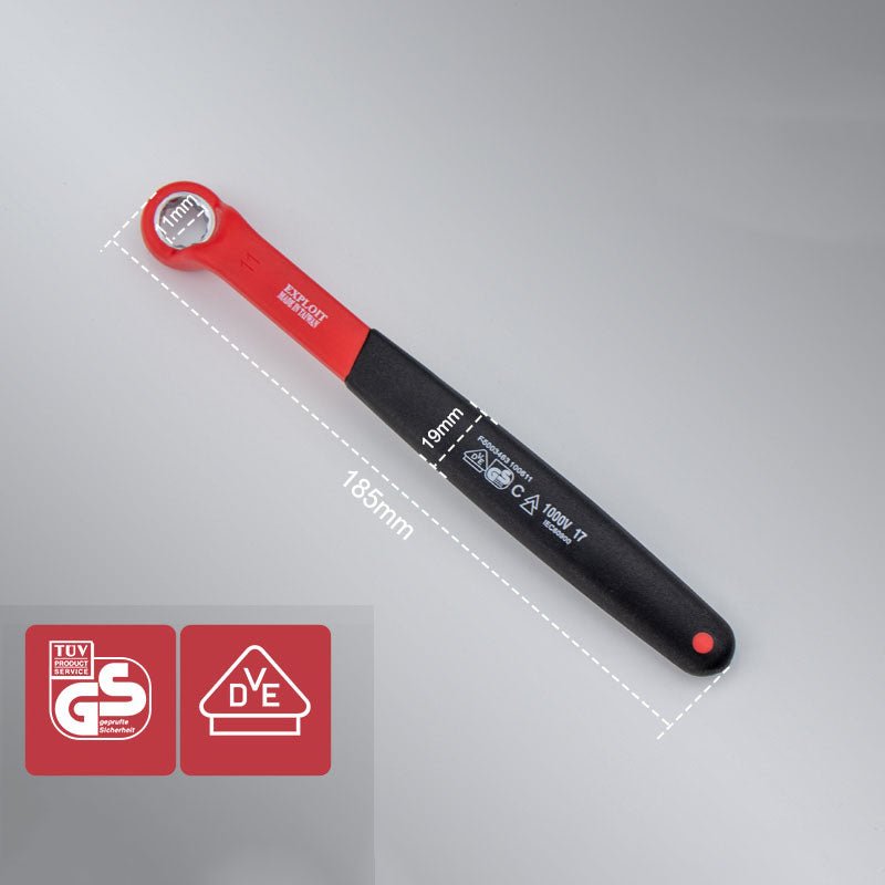 Insulated Electrician VDE Offset Ring Spanner Wrenches 8 - 24mm - HomeDIYer