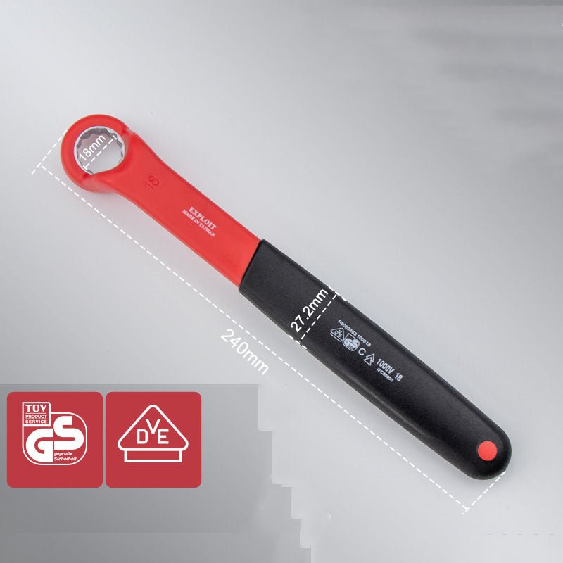 Insulated Electrician VDE Offset Ring Spanner Wrenches 8 - 24mm - HomeDIYer