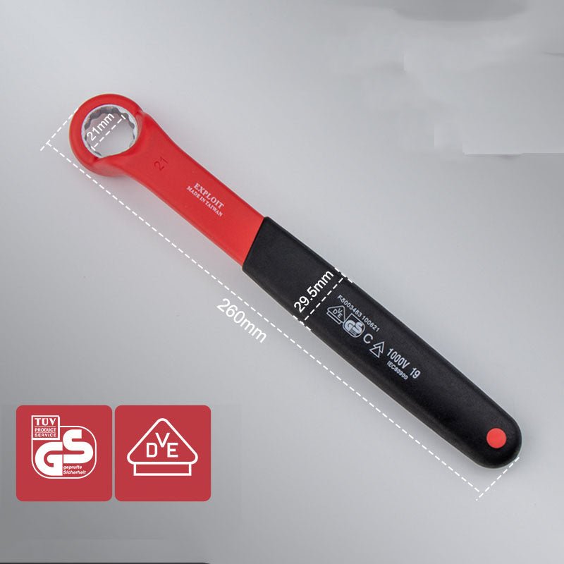 Insulated Electrician VDE Offset Ring Spanner Wrenches 8 - 24mm - HomeDIYer