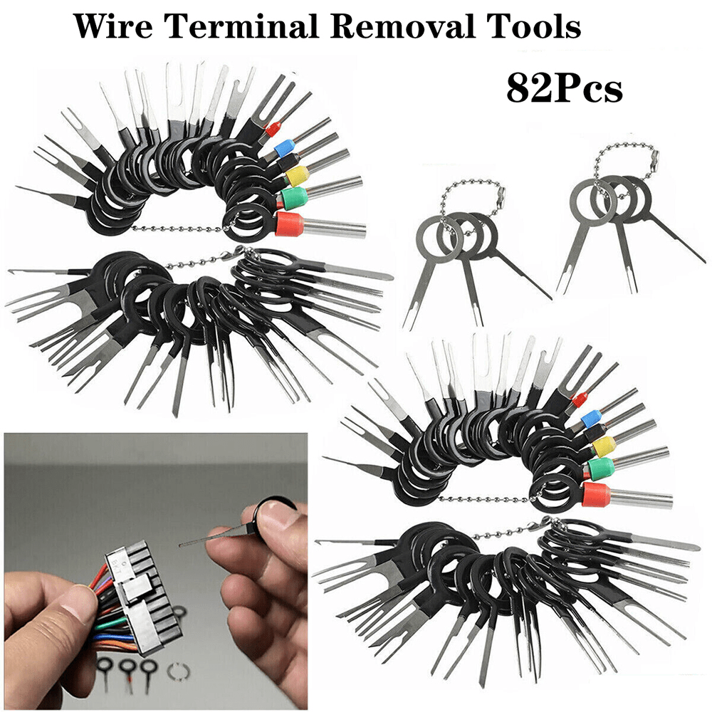 82Pcs Pin Ejector Wire Kit Extractor Auto Terminal Removal Tool Connector Puller - HomeDIYer