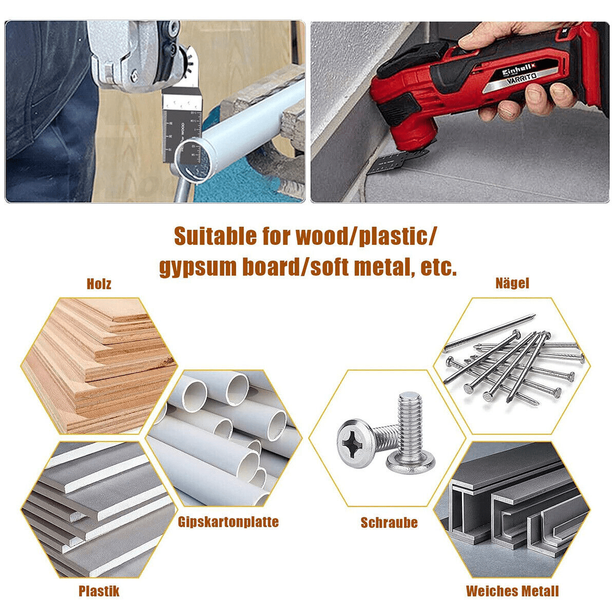 20Pcs Universal Oscillating Saw Blade 35mm Multi Tool Blades Wood Metal Cutter - HomeDIYer