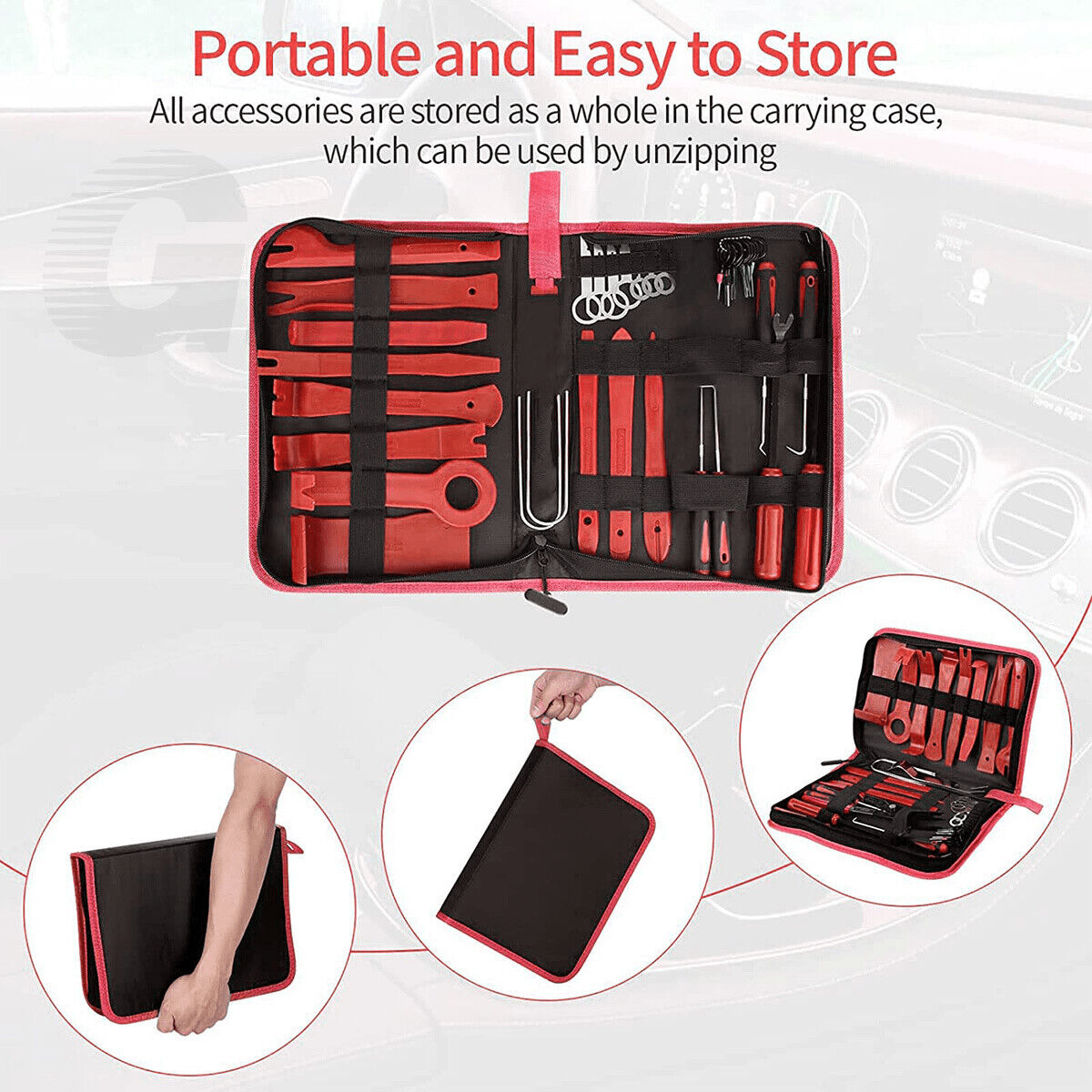 158x Car Door Plastic Trim Panel Dash Interior Installation Removal Pry Tool Set - HomeDIYer