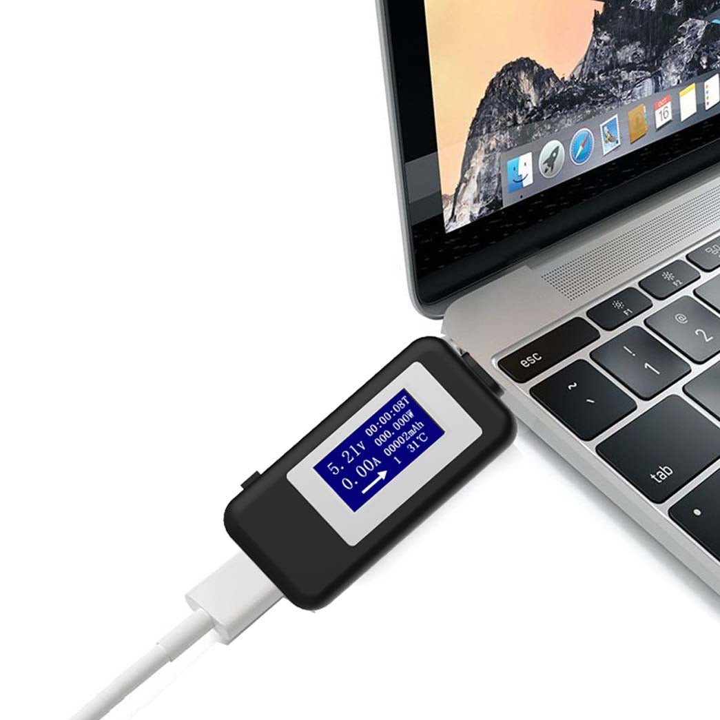 USB C Power Tester Type - C USB Power Meter Charging Device Detector - HomeDIYer
