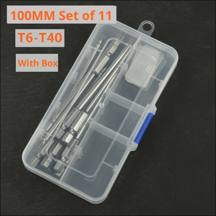 S2 Steel Torx Power Bit Set – T6, T7, T8, T9, T10, T15, T20, T25, T27, T30 Star Bits for Pneumatic & Electric Screwdrivers - HomeDIYer