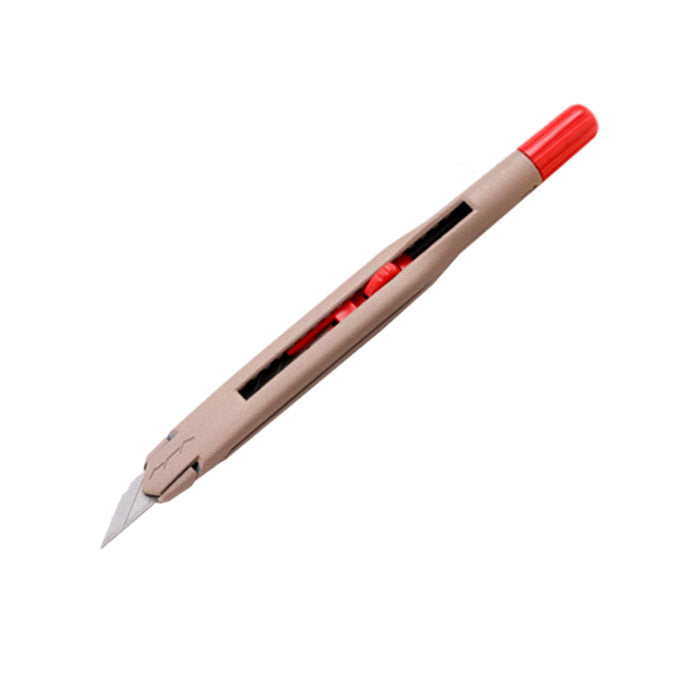 Anti‑Wobble Utility Knife for Leather Cutting – Metal Handle + 30°/60° Blades (9mm)