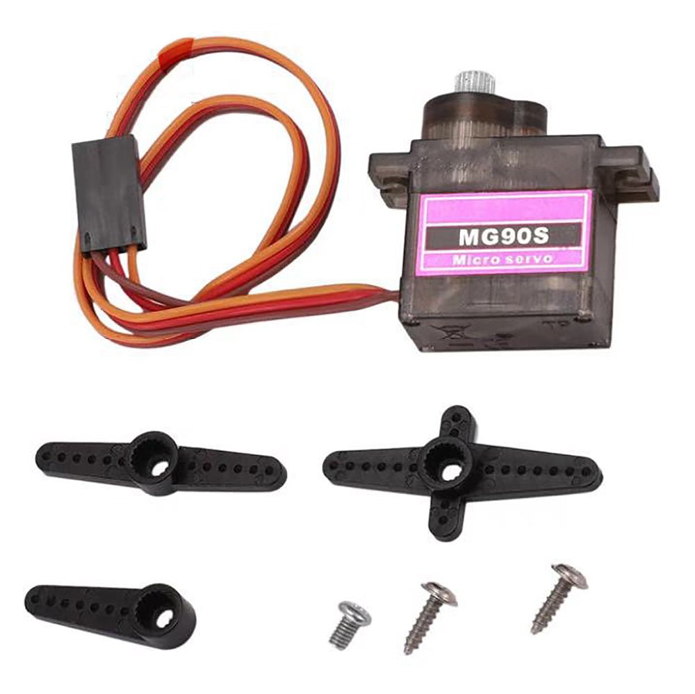 Plastic/Metal/Aluminum Gear MG90S Micro Servo Motor High Speed RC Helicopter - HomeDIYer