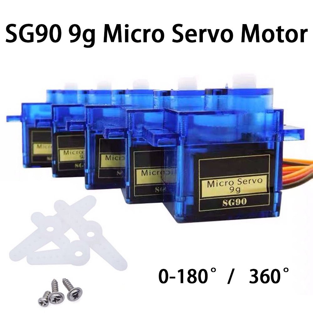 SG90 9g Micro Servo Motor Steering Gear Fixed - Wing RC Airplane 90 ° - 180 °/360 ° - HomeDIYer