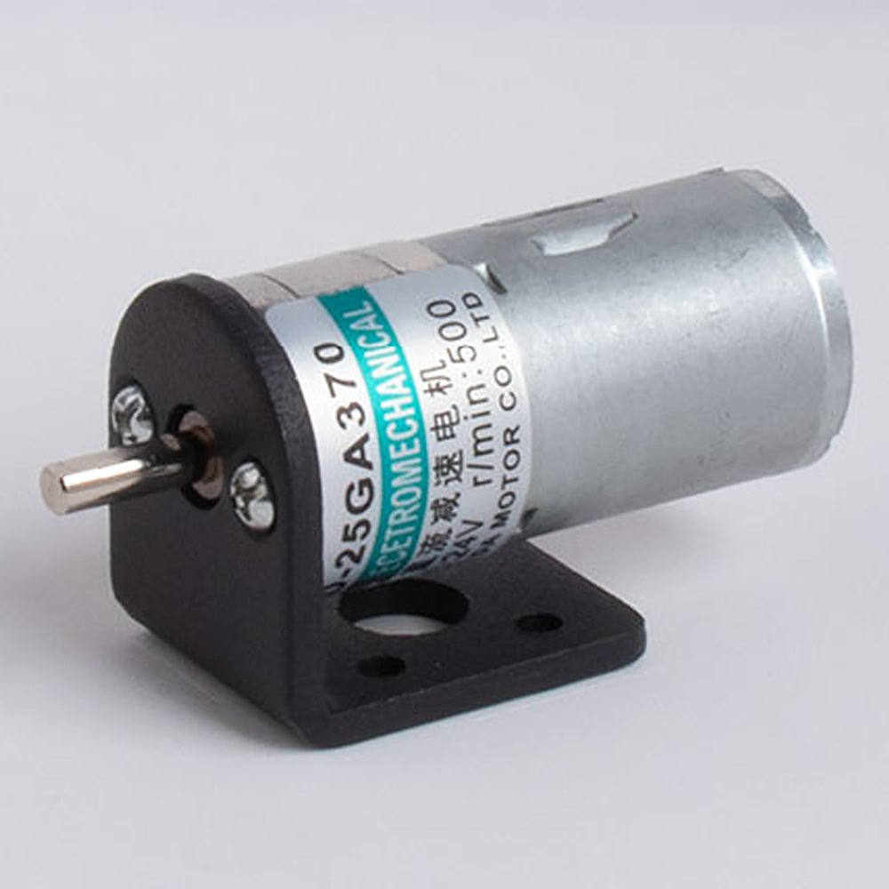 25GA370 Micro DC 12V/24V Metal Gear Gearbox Motor 5 - 500RPM 5 - 35W Reduction Motor - HomeDIYer