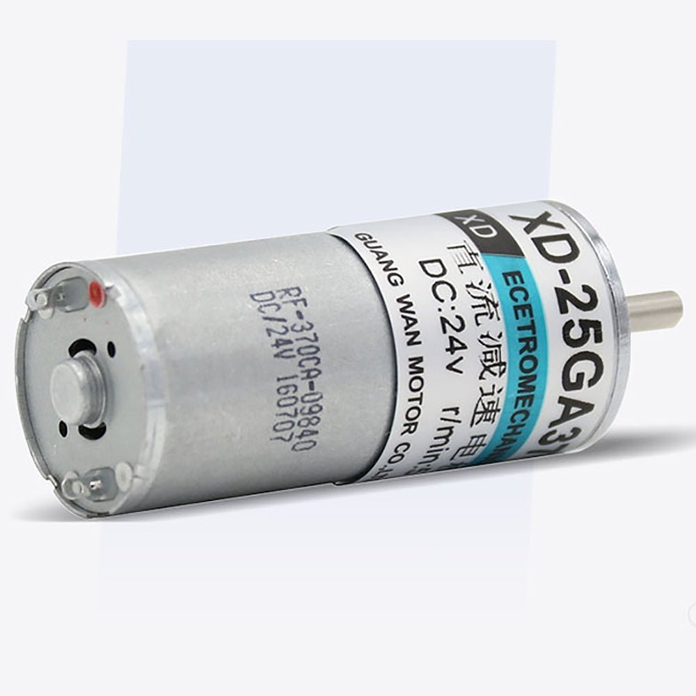 25GA370 Micro DC 12V/24V Metal Gear Gearbox Motor 5 - 500RPM 5 - 35W Reduction Motor - HomeDIYer