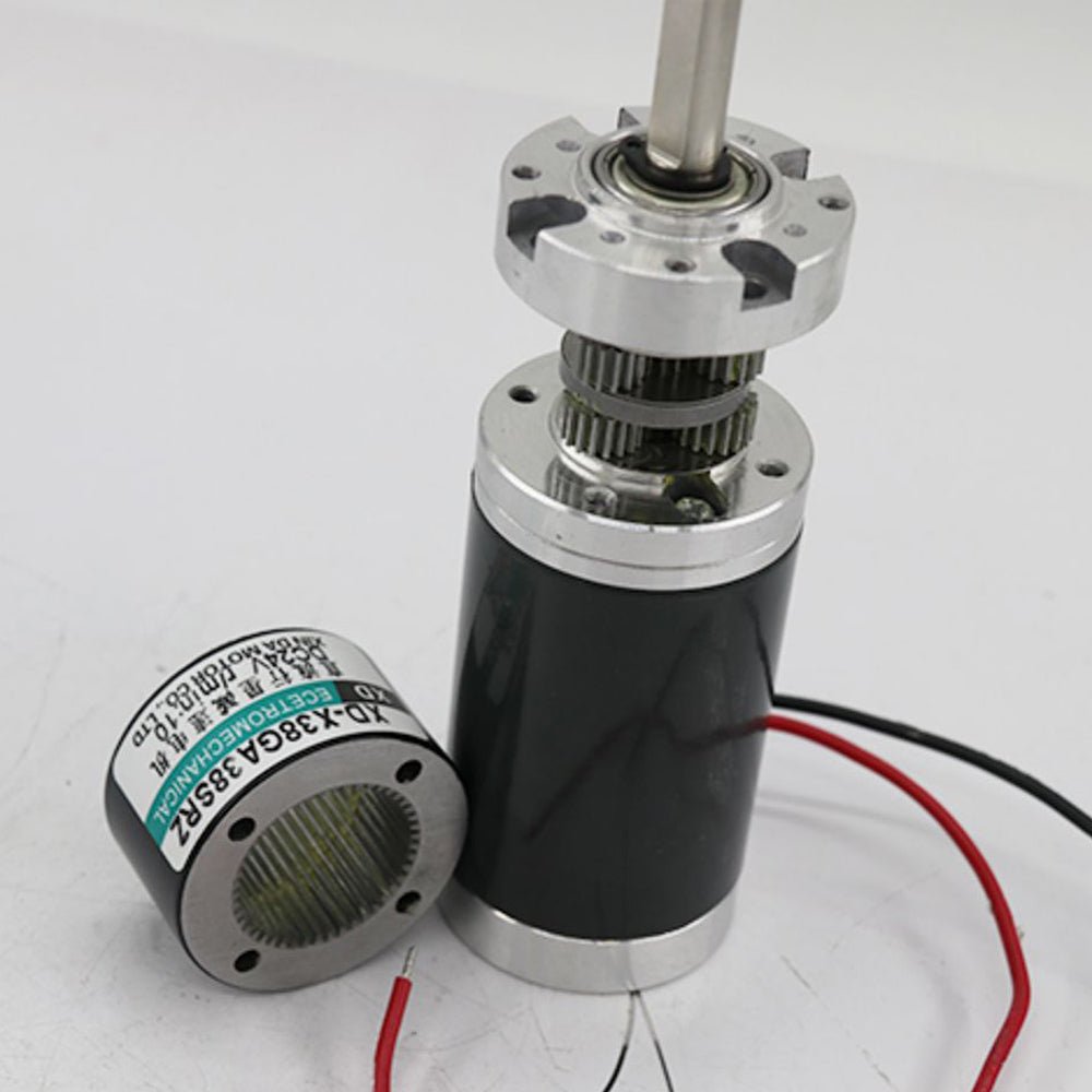 DC 12V/24V Planetary Gearbox Gear Motor 5RPM - 400RPM 10W High Torque 38GA/38SRZ - HomeDIYer