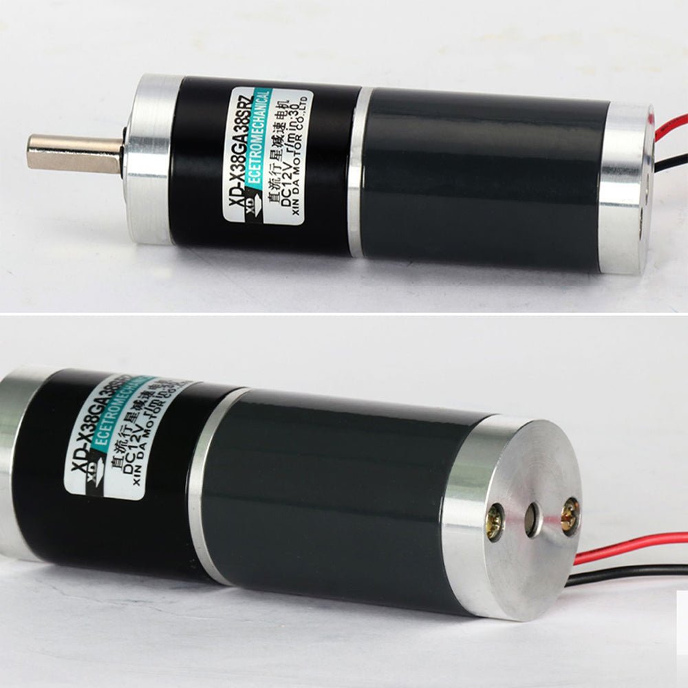 DC 12V/24V Planetary Gearbox Gear Motor 5RPM - 400RPM 10W High Torque 38GA/38SRZ - HomeDIYer