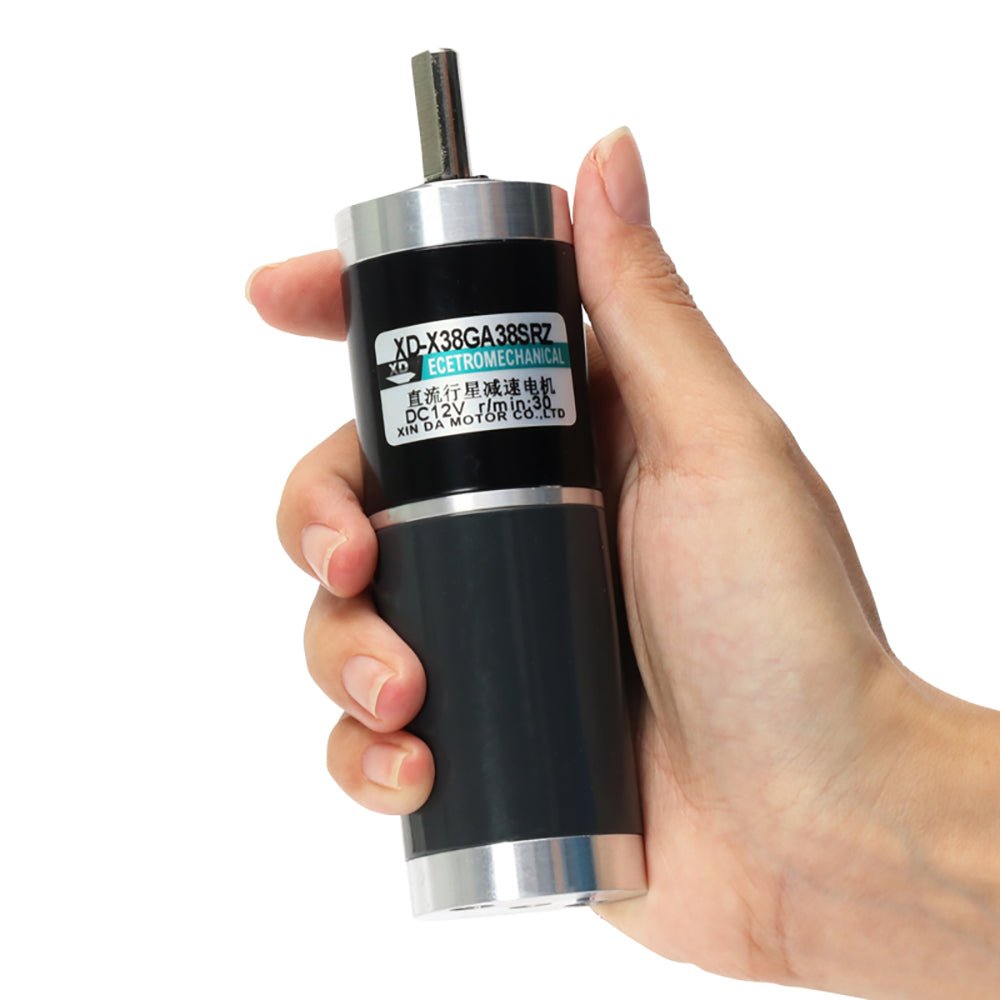 DC 12V/24V Planetary Gearbox Gear Motor 5RPM - 400RPM 10W High Torque 38GA/38SRZ - HomeDIYer