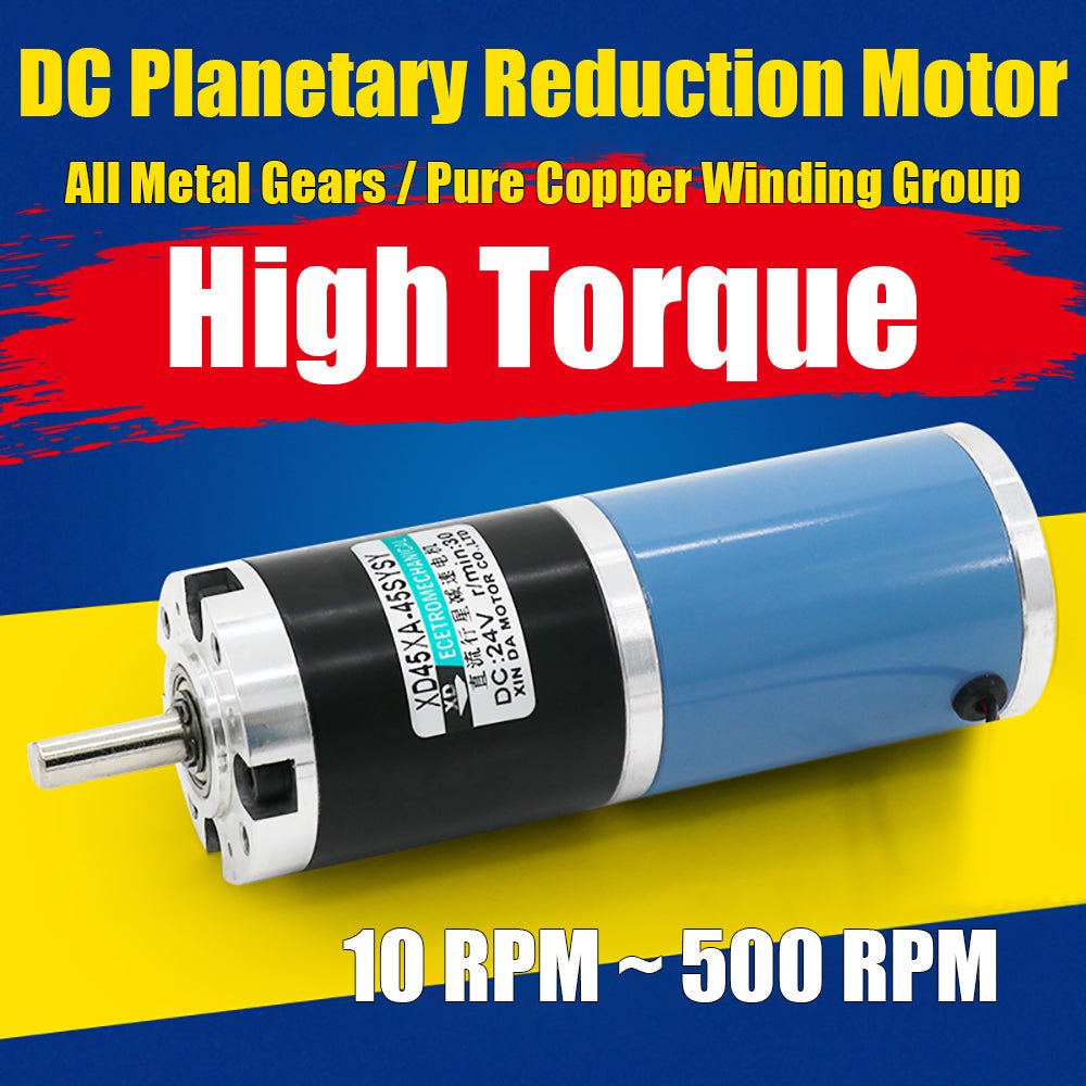 45XA - 45SYSY DC 12V/24V Planetary Gearbox Gear Motor Reducer Speed 10 - 500RPM 25W - HomeDIYer